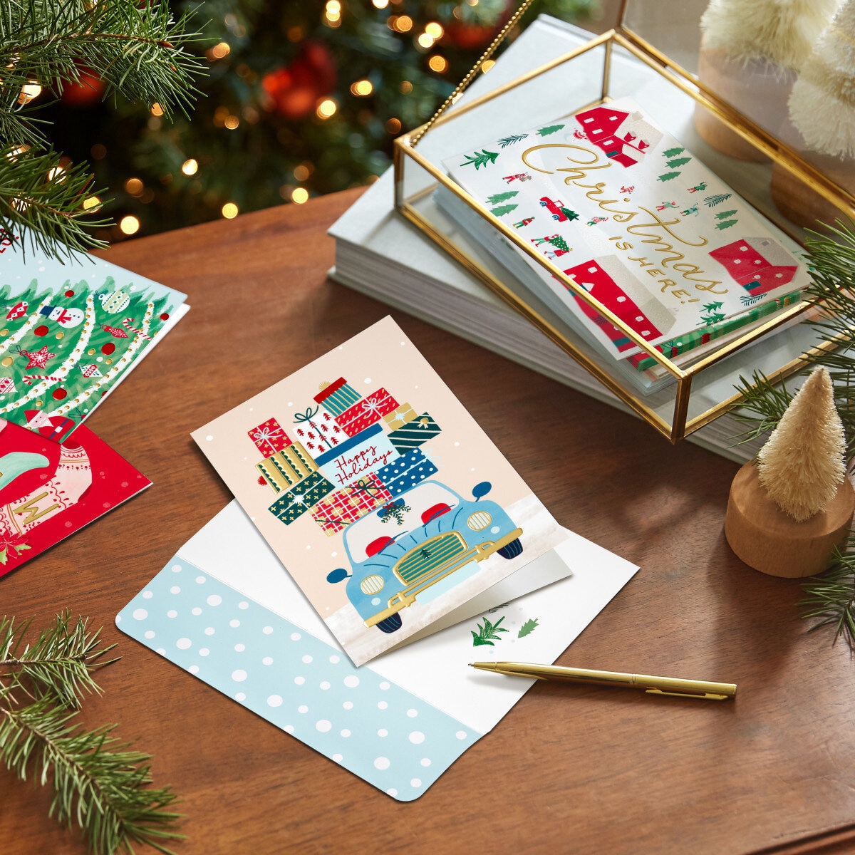 Hallmark Hand Crafted Christmas Card Assortment: Deck The Halls - 40 Pack Hallmark Hand Crafted Christmas Card Assortment: Deck The Halls - 40 Pack