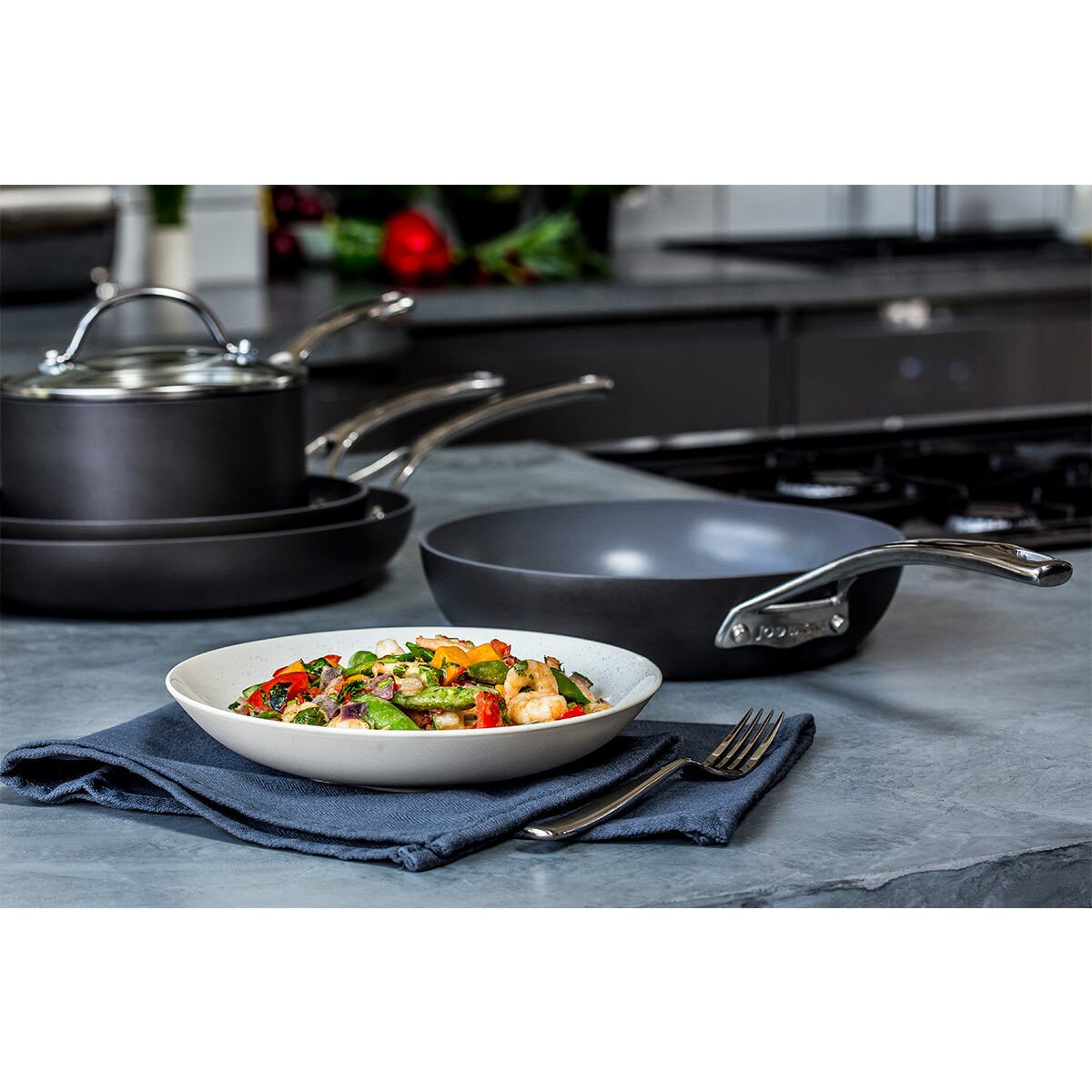 Joe Wicks Hard Anodised Nonstick Frying Pans, 2 Pack Costco UK