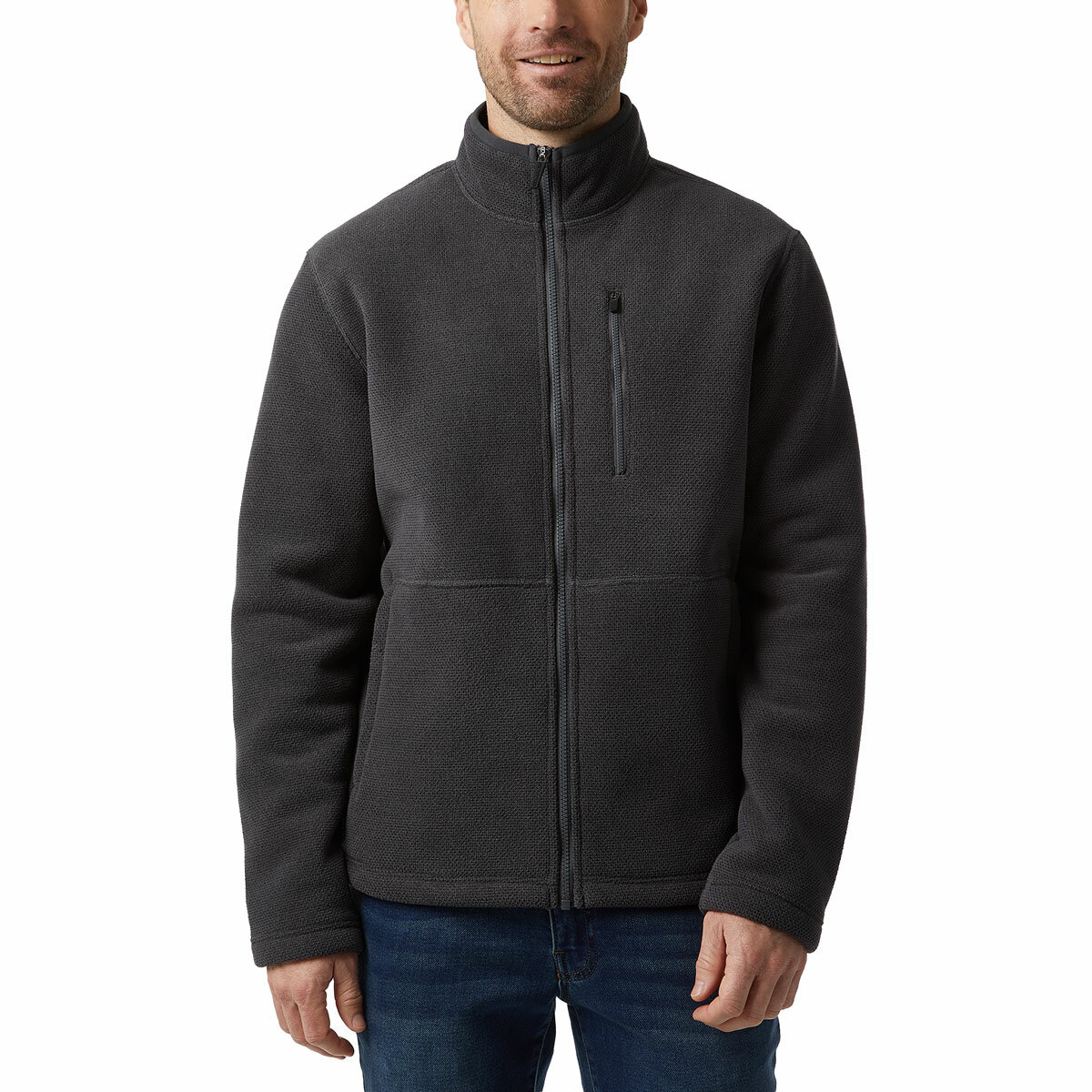 32 Degrees Men's Weekend Sherpa Fleece in Charcoal