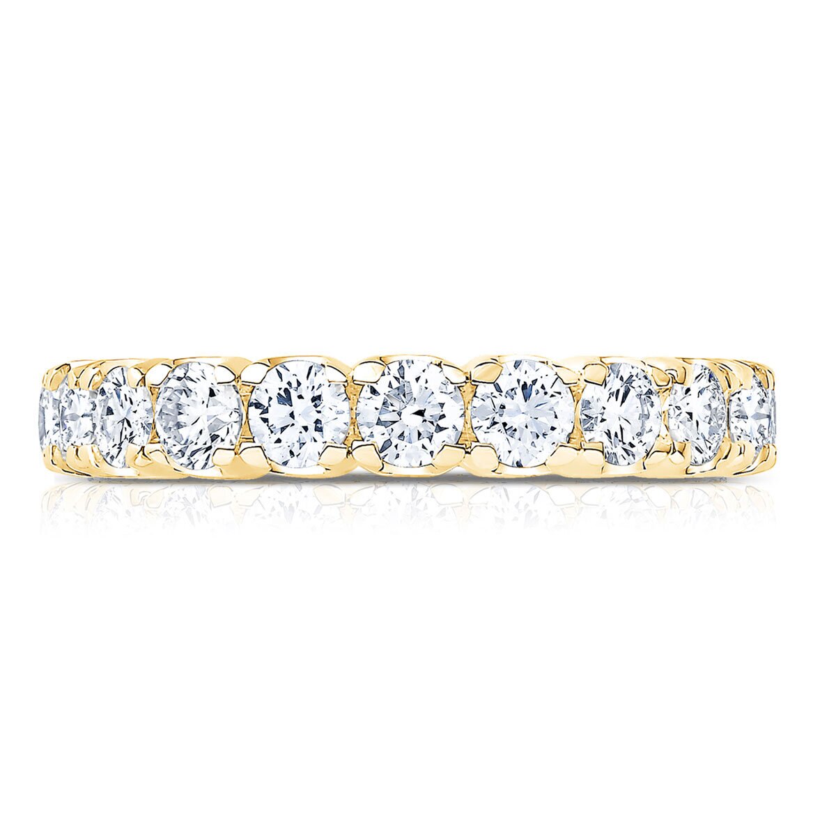 2.00ctw Round Brilliant Cut Diamond Eternity Ring, 18ct Yellow Gold