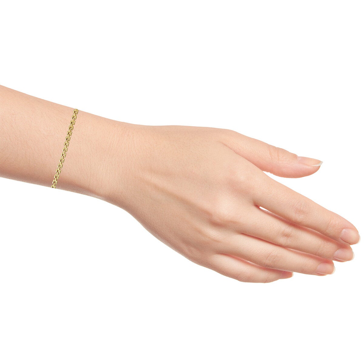 14ct Yellow Gold Square Link Bracelet 14ct Yellow Gold Square Link Bracelet