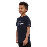 Champion Boy's 2 Pack Short Sleeve T-shirt in Grey Heather/ Navy