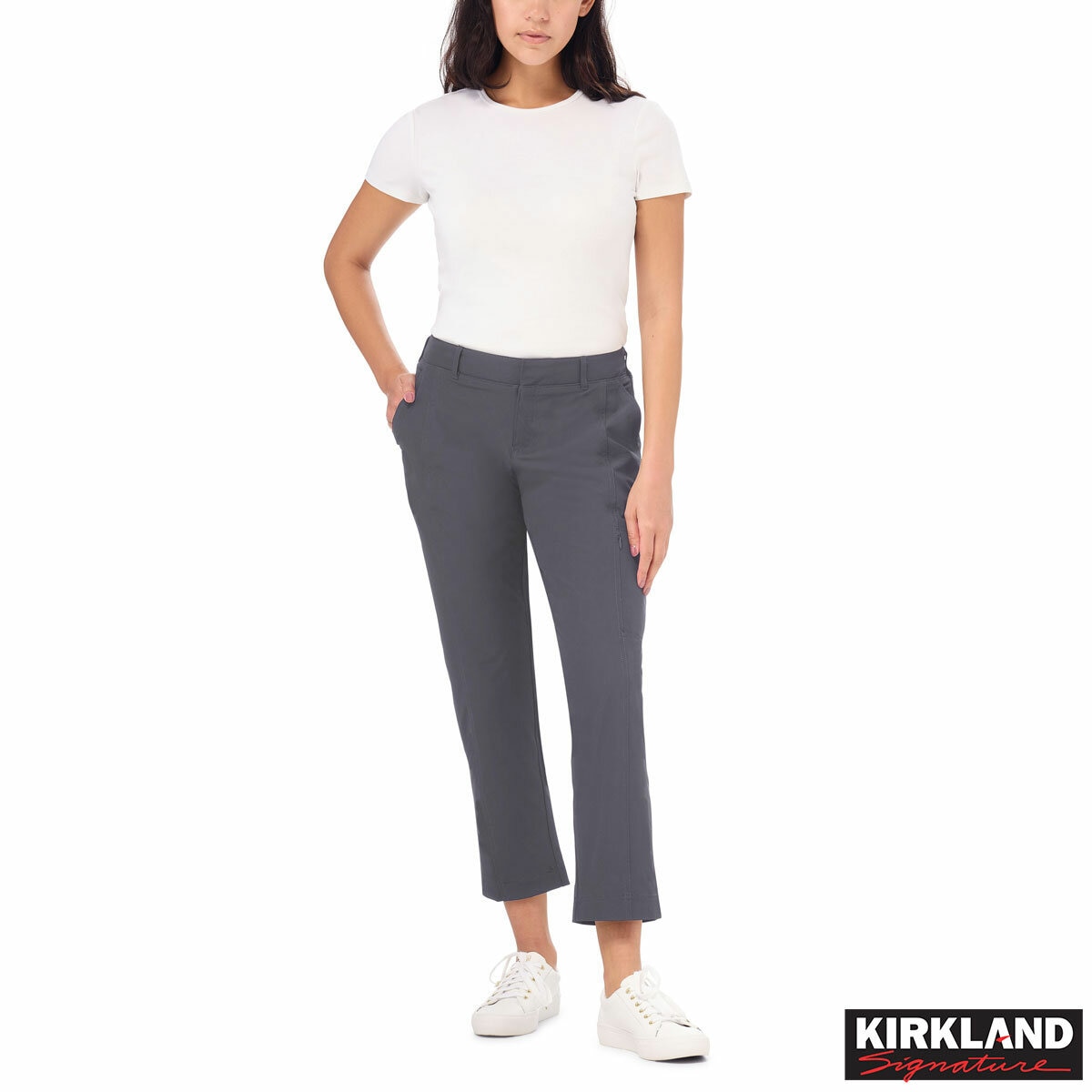 Kirkland Signature Women's Travel Pant in Grey