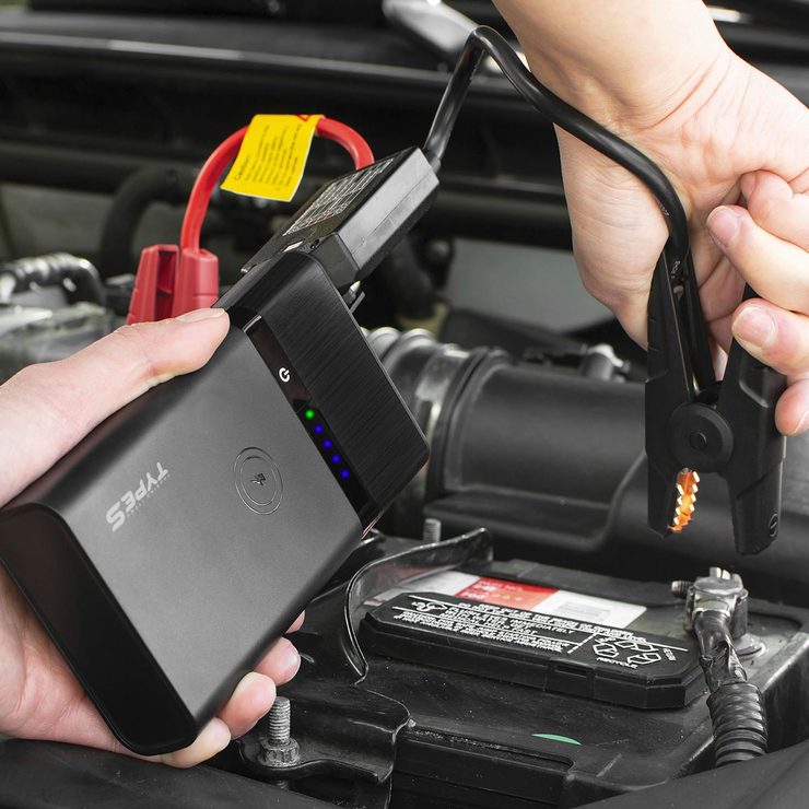 Type S Lithium Jump Starter & Portable Power Bank with Builtin