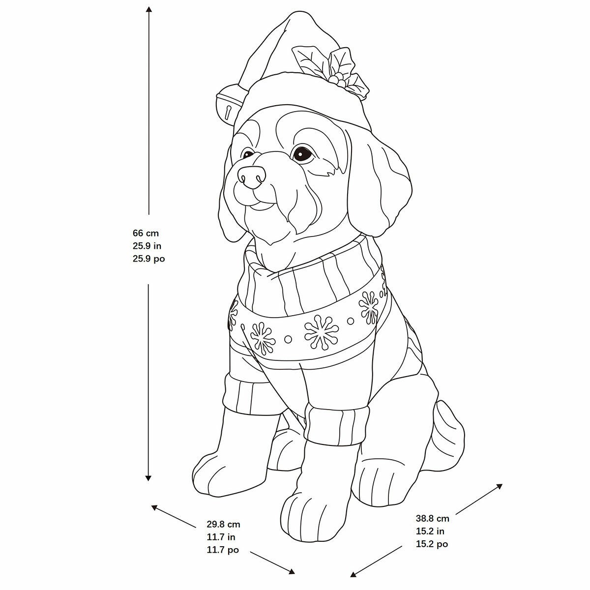 26 inch Christmas Dog Greeter 26 inch Christmas Dog Greeter