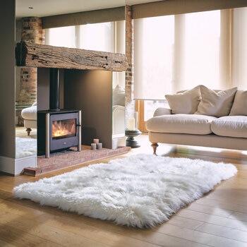 Bowron Sheepskin Area Rug 120 x 180cm in 5 Colours
