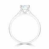 0.50ct Princess Cut Diamond Solitaire Ring, Platinum