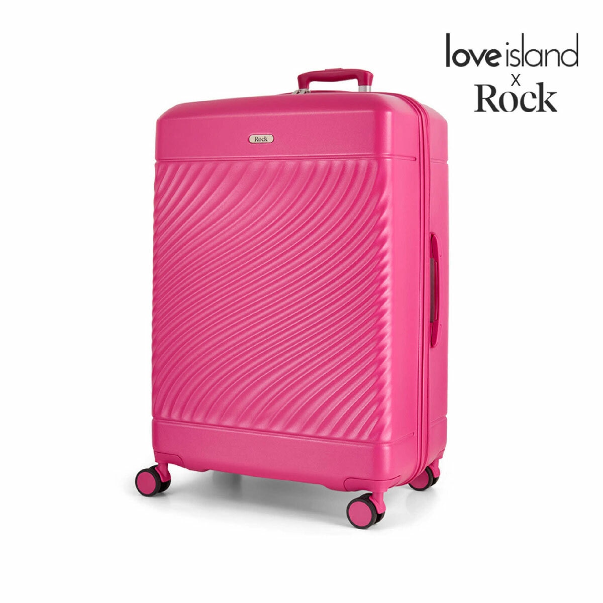 ROCK Love Island Large Suitcase Pink