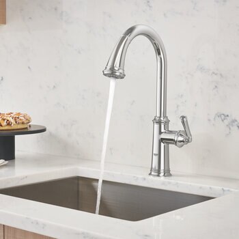 GROHE Gloucester C-Spout Dual Spray Pull Out Tap