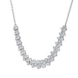 3.00ctw Round Brilliant Cut Diamond Necklace, 14ct White Gold