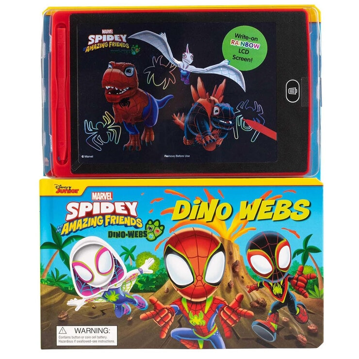 LCD Interactive Board Book in 4 Options: Disney Princess, Peppa Pig, Spidey: Dino Webs or Paw Patrol