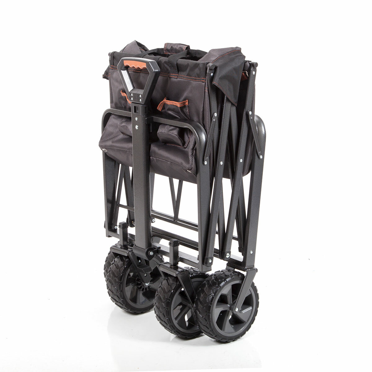 Mac Sports XL Steel Folding Wagon with Brakes