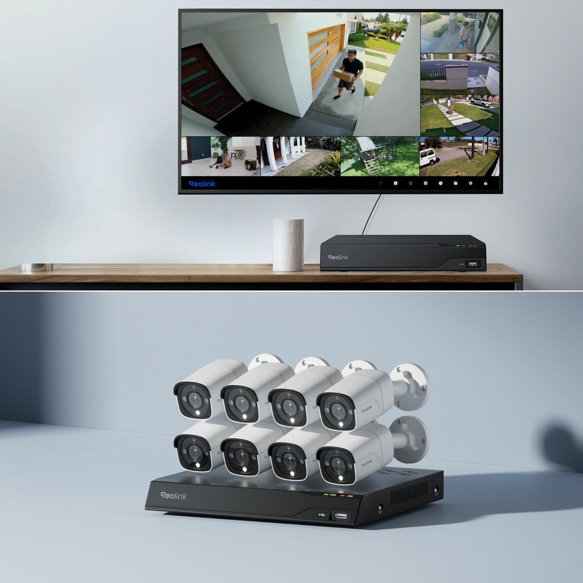 Reolink 12MP (4K+) UHD UH NVR PoE 16 x Channel / 8 x Bullet Camera Kit With 4TB HHD Reolink 12MP (4K+) UHD UH NVR PoE 16 x Channel / 8 x Bullet Camera Kit With 4TB HHD