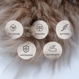 Naturally Sheepskins Long Wool Quad Rug, 180 x 110 cm