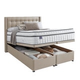 Silentnight woven full ottoman divan in sandstone