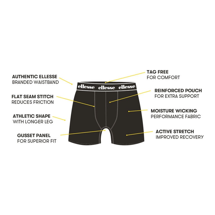 Ellesse Men's Boxer Briefs, 10 Pack