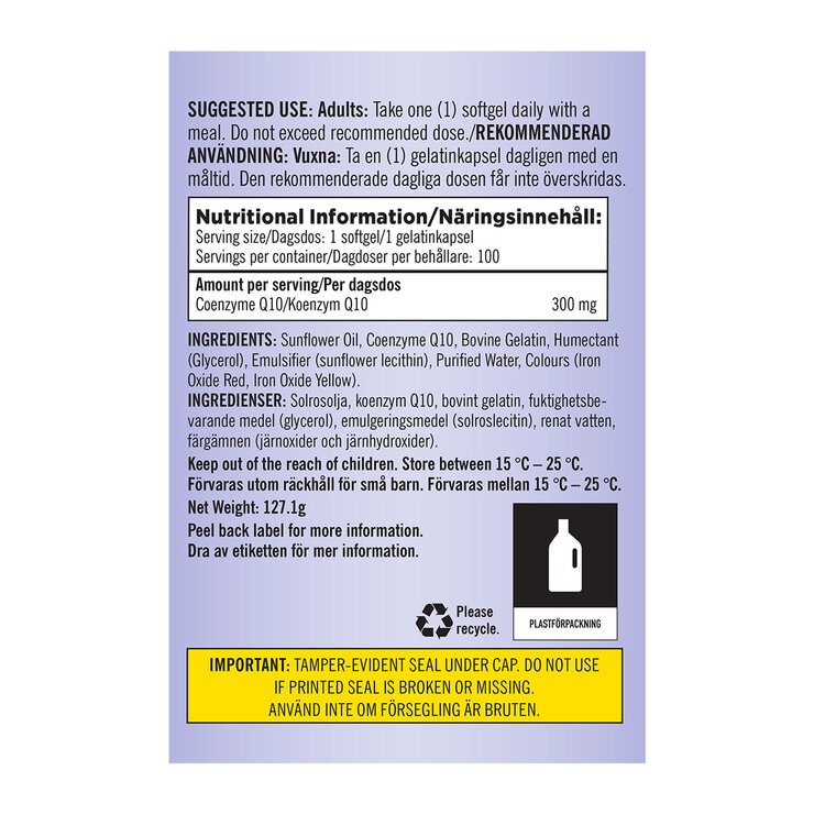 Kirkland Signature CoQ10 300mg, 100 Count