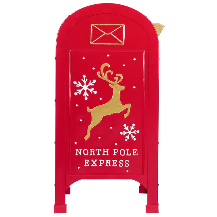 23 Inch (60cm) Letters For Santa North Pole Express Metal Mailbox