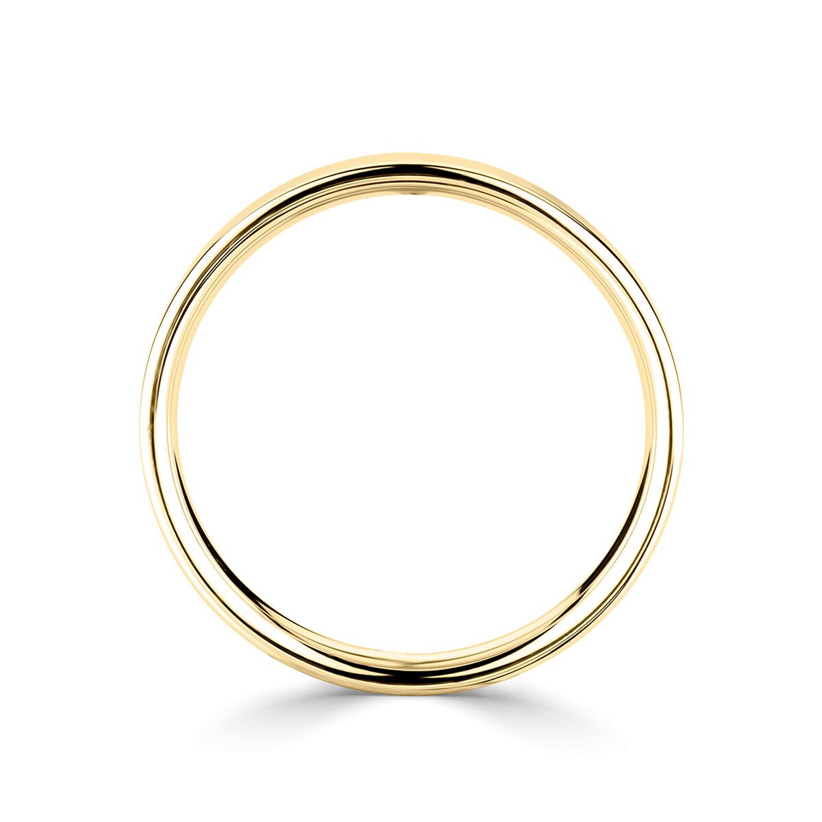 4.0mm Basic Light Court Wedding band. 18ct Yellow Gold