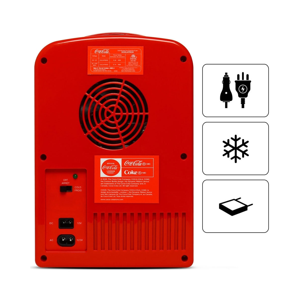 Coca-Cola Classic Coke Bottle Mini Fridge