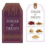 Festive Tower of Treats in Gold