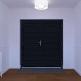 Dortech Double Malton Aluminium Front Door with Lever Handle in 2 Colours