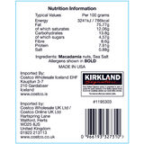 Kirkland Signature Dry Roasted Macadamia Nuts with Sea Salt, 680g