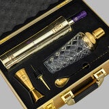 AU Briefcase opened showing bottle and shacker kit