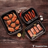 Tramontina Roasting Pan, 3 Piece Set Tramontina Roasting Pan, 3 Piece Set