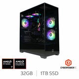CyberPower, AMD Ryzen 7 9700X, 32GB RAM, 1TB SSD, AMD Radeon RX 9070 XT Gaming Desktop PC CyberPower, AMD Ryzen 7 9700X, 32GB RAM, 1TB SSD, AMD Radeon RX 9070 XT Gaming Desktop PC
