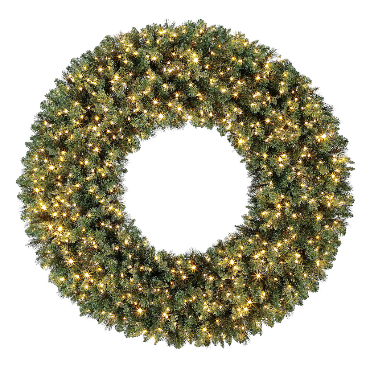 5ft (1.5 m) Christmas Wreath With 800 Micro LED Lights