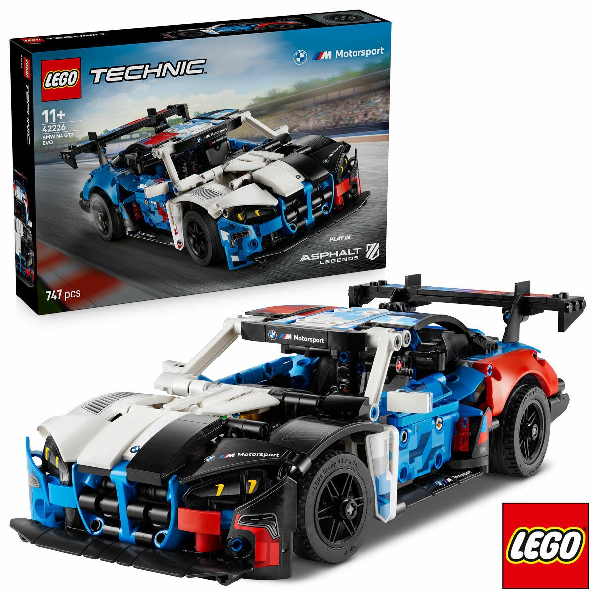 LEGO Technic BMW M4 GT3 EVO Race Car - Model 42226 (11+ Years)