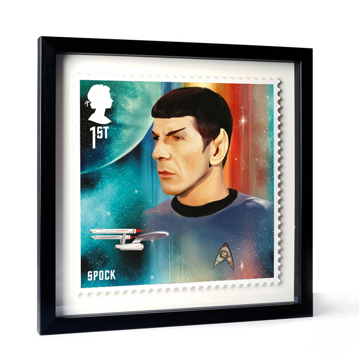 Star Trek Spock Framed Royal Mail® Collectable Stamp Print
