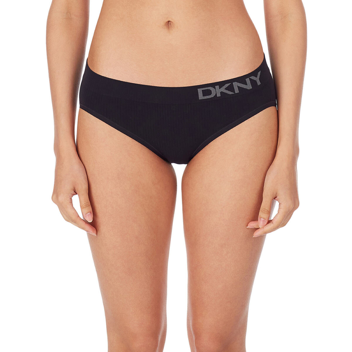 DKNY Women's Seamless Rib Knit 4 Pack Bikini Brief in 2 C