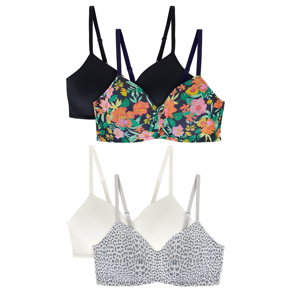 Room Service Ladies Wire Free Bra 2 Pack