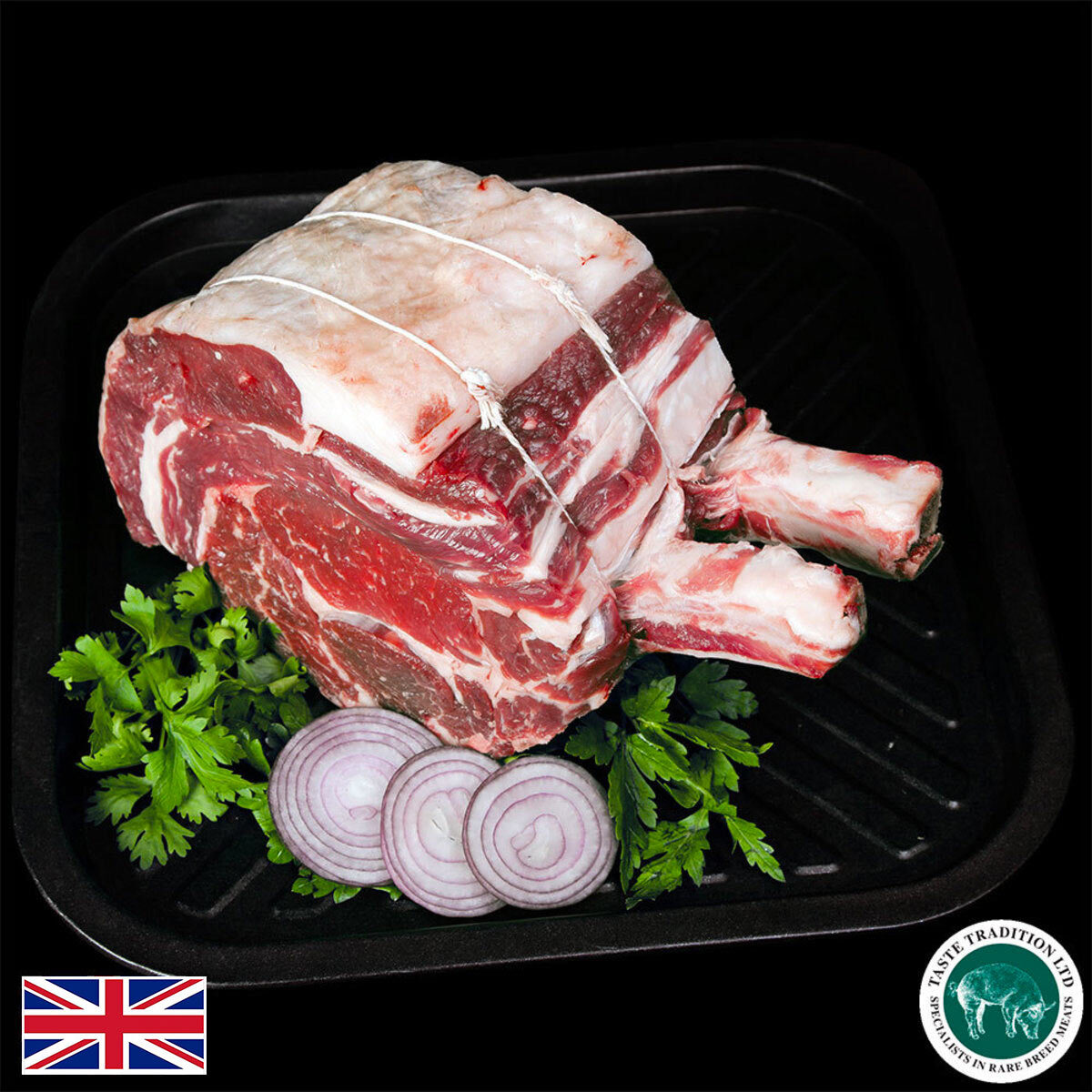 Taste Tradition Native Breed French Trimmed Beef Fore Rib, 2kg (Serves 5-8 people)