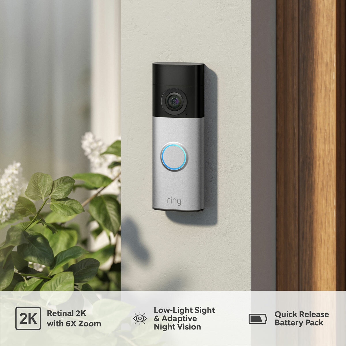 Ring Video Doorbell Plus (2nd Gen) with Chime (3rd Gen) and Additional Quick Release Battery Ring Video Doorbell Plus (2nd Gen) with Chime (3rd Gen) and Additional Quick Release Battery