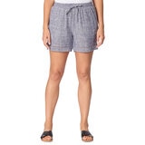 Briggs Ladies Linen Short in Navy