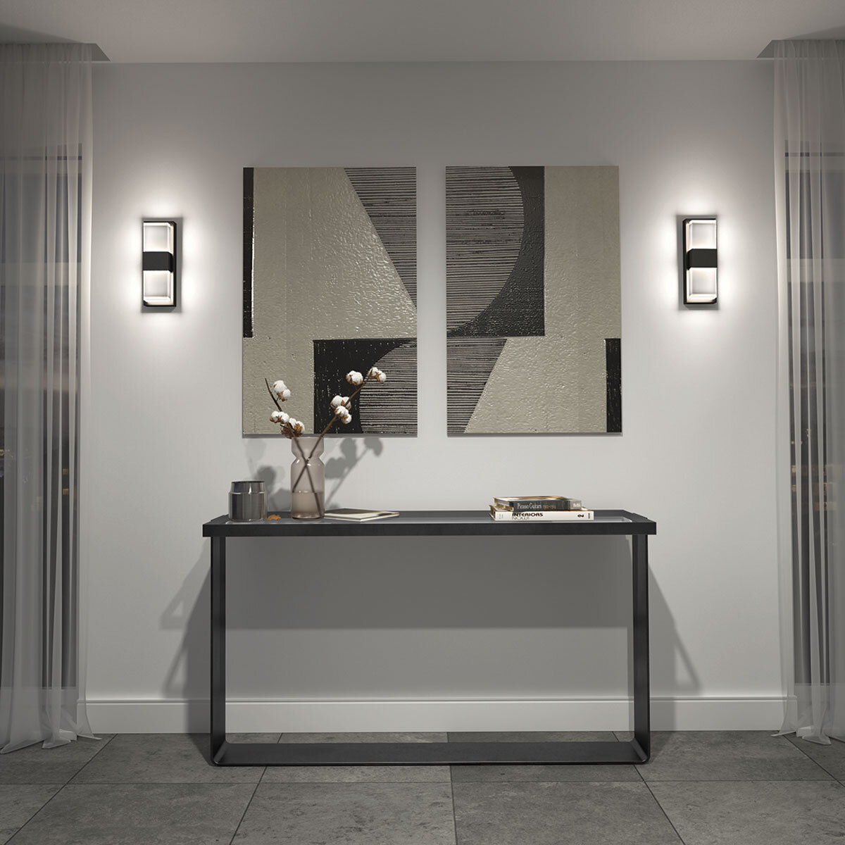 Artika Mazza Frosted Outdoor/Indoor LED Light in Black