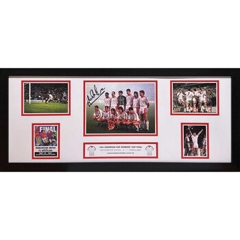 Mark Hughes Signed Man United Storyboard