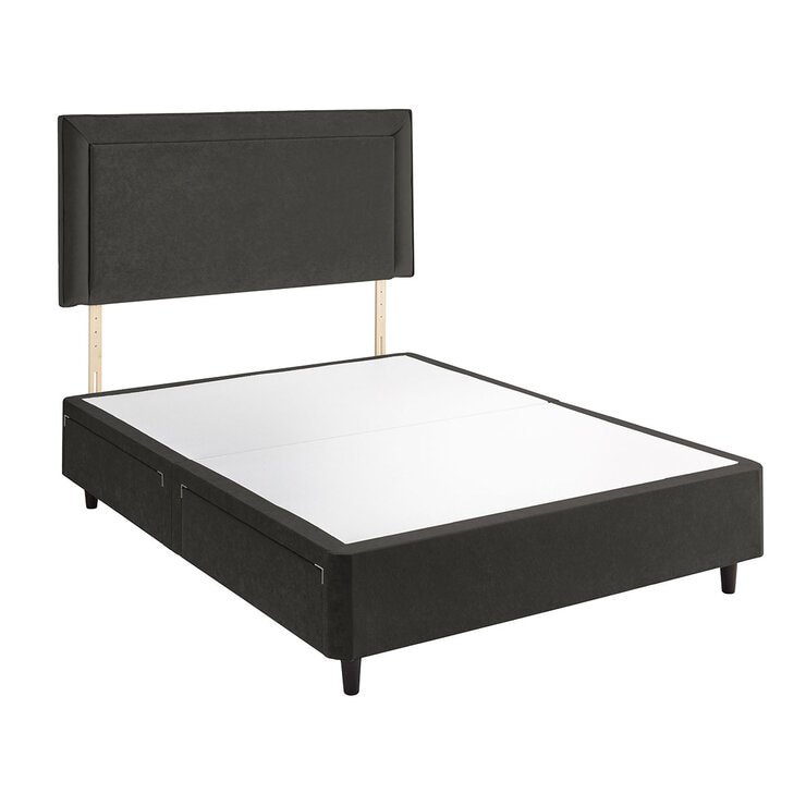 Silentnight Velvet 4 Drawer Divan Base with Malvern Headboard in 3 Colours & 3 Sizes
