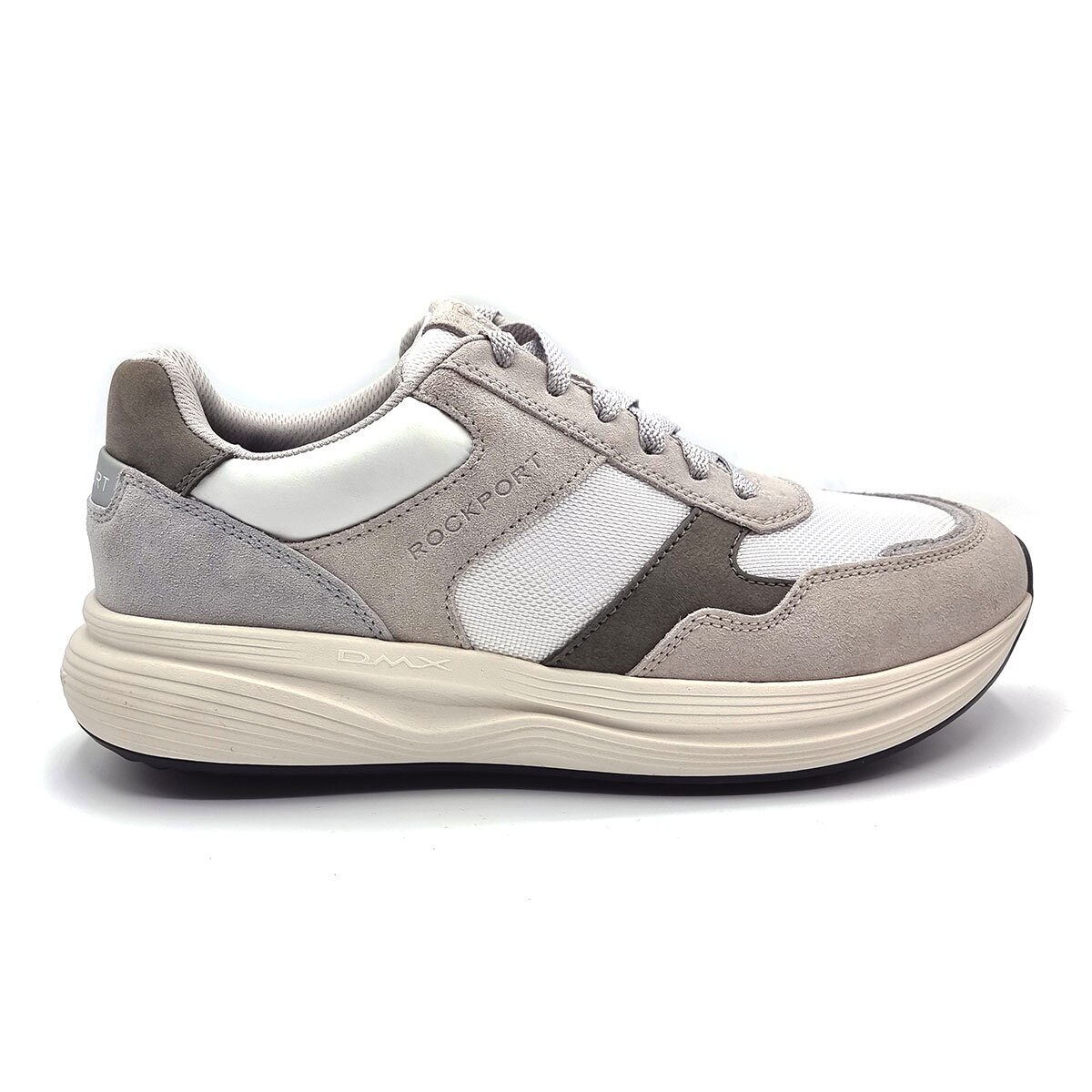 Rockport Men's Corvin Trainer in Light Grey, Size 10