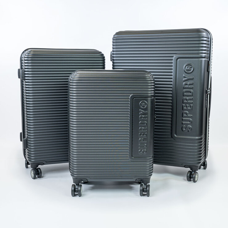 Superdry 3 Piece Hardside Luggage Set in 3 Colours