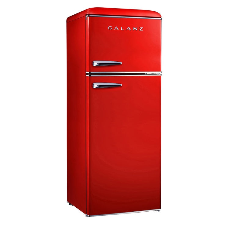 Galanz RFFK006, Retro Fridge Freezer A+ Rating in 3 Colours Costco UK