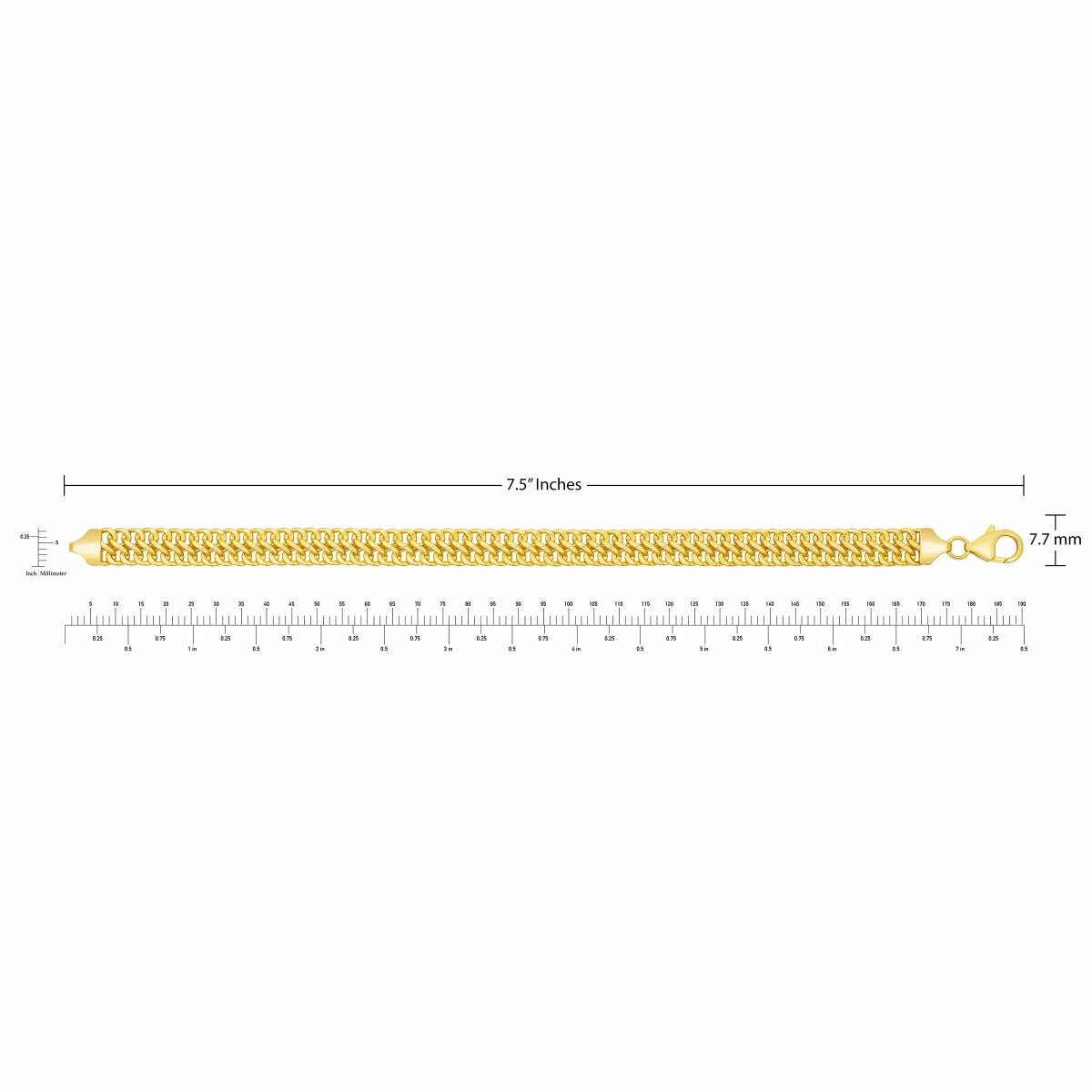 14ct Yellow Gold Infinity Link Bracelet