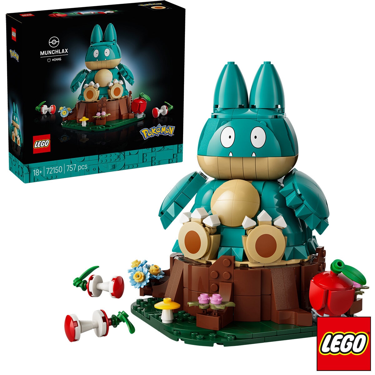 LEGO Pokémon Munchlax - Model 72150 (18+ Years) LEGO Pokémon Munchlax - Model 72150 (18+ Years)