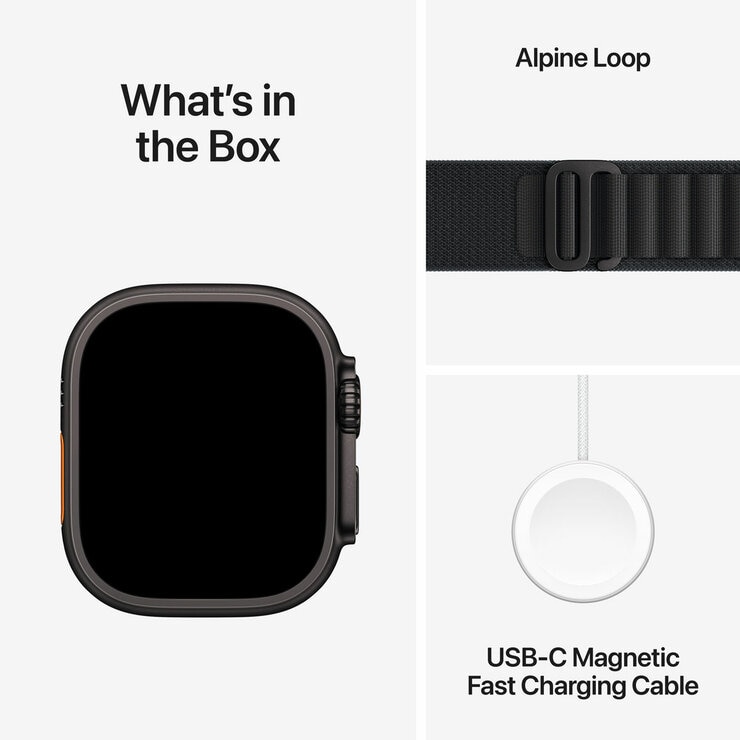 Buy Apple Watch Ultra 3 GPS + Cellular, 49mm Titanium Case with Black Alpine Loop - Laurge, MF0X4DH/A at costco.co.uk