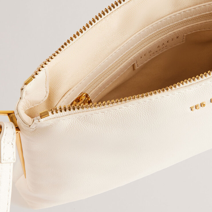 Ted Baker Samilly Leather Crossbody Bag in White