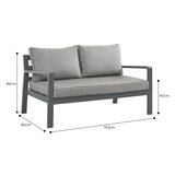 Stone Garden 4 Piece Deep Seating Corner Fire Patio Set in Two Colours