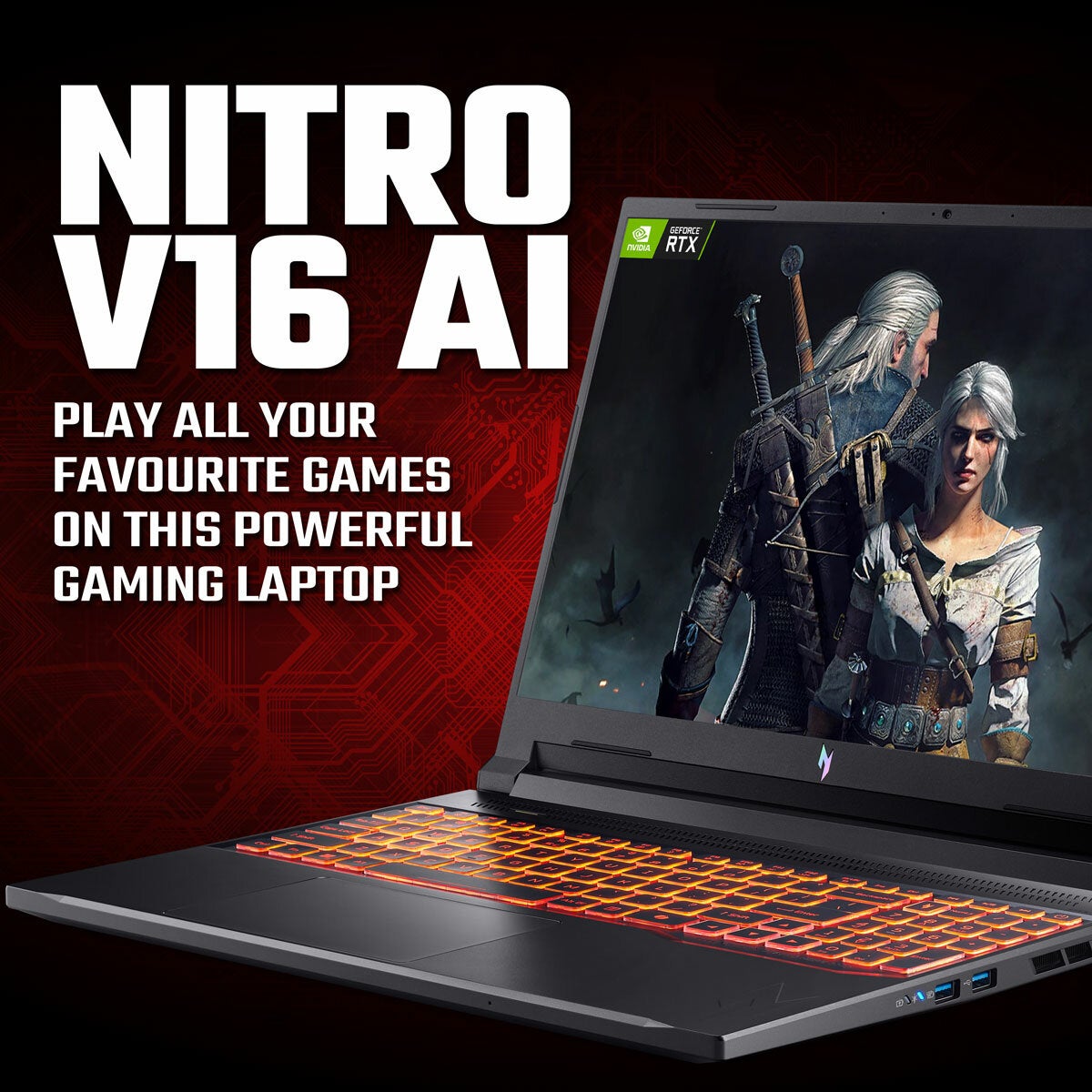 Acer Nitro, AMD Ryzen 7, 16GB RAM, 512GB SSD, NVIDIA GeForce RTX 5060, 16 Inch Gaming Laptop Acer Nitro, AMD Ryzen 7, 16GB RAM, 512GB SSD, NVIDIA GeForce RTX 5060, 16 Inch Gaming Laptop
